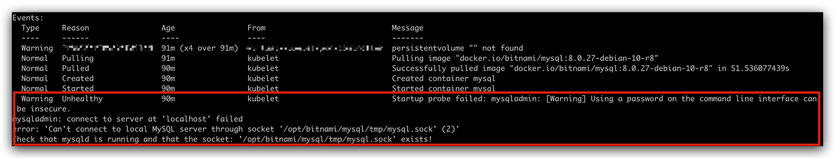 mysql_pod_startup_probe_warning